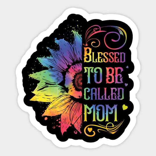 Sunflower Blessed To Be Called Mom Mothers Day Sticker by Buleskulls 
